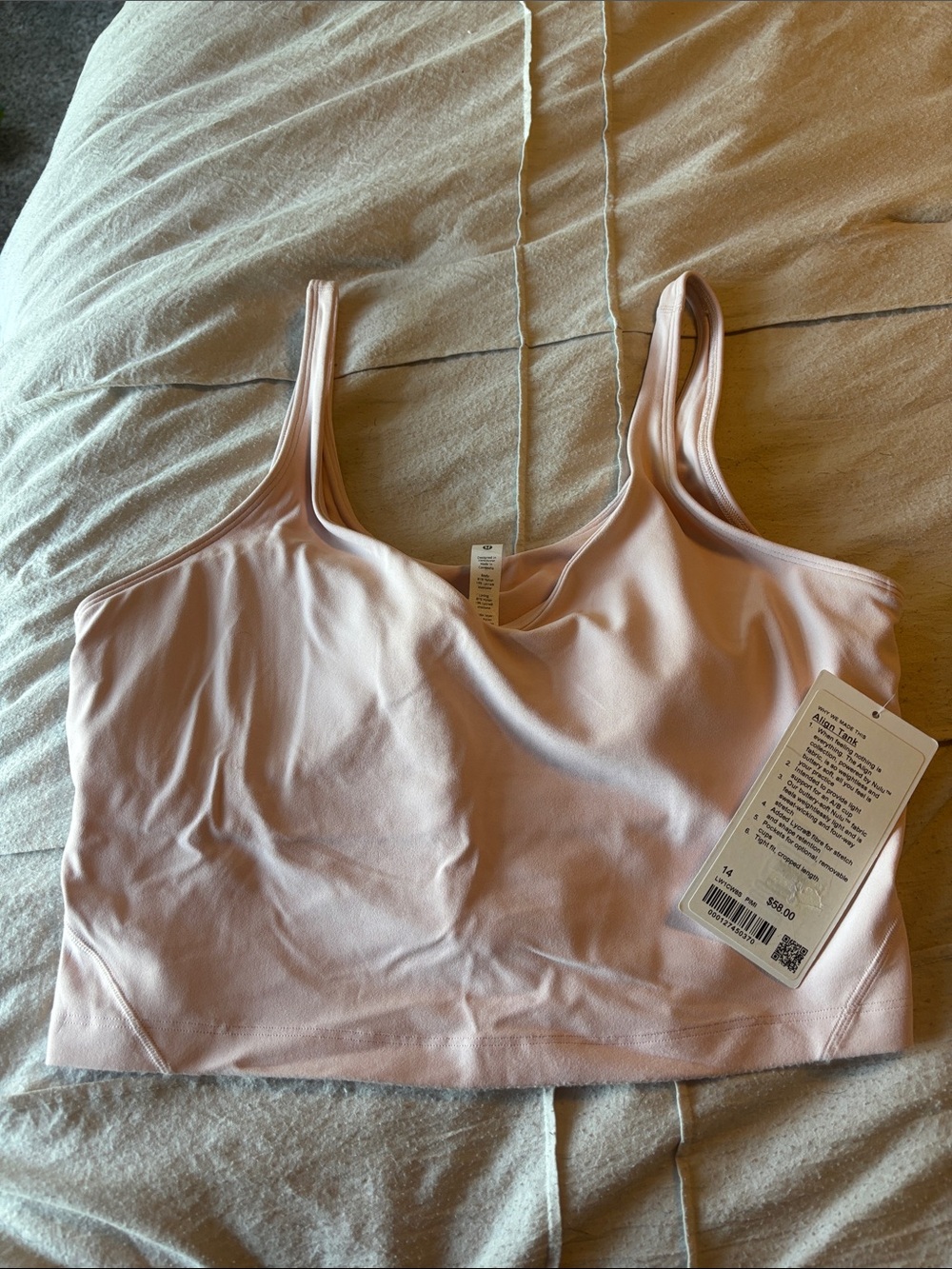 NWT lululemon athletica Align Tank - Blush Pink